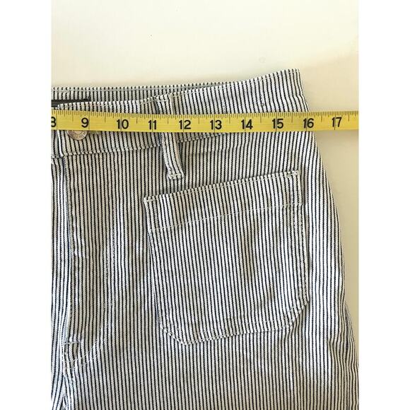 J. Crew Striped patch pocket wide leg cropped pant - Picture 6 of 10